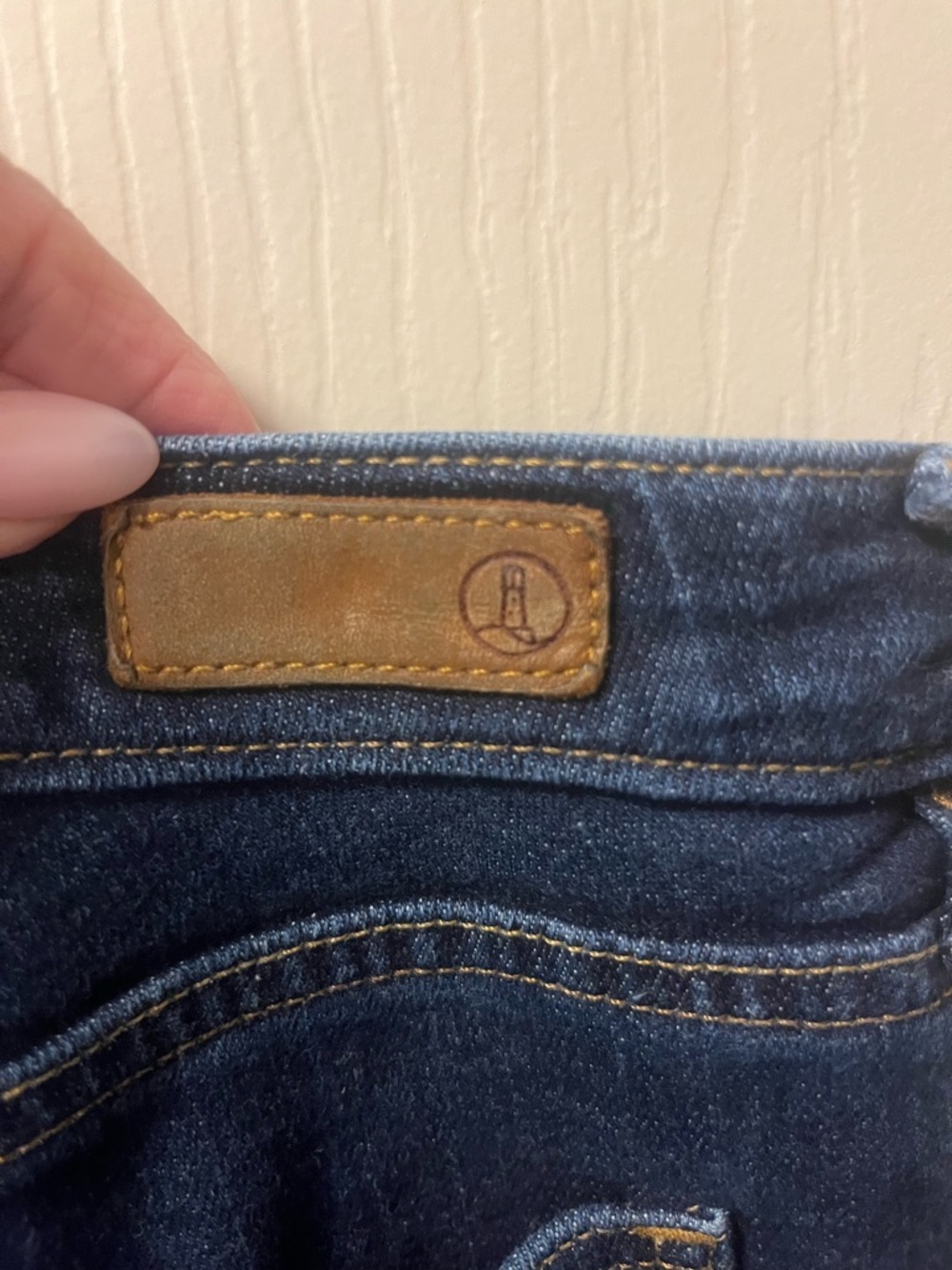 Lands' End Women's Dark Blue Boot Cut Jambes Evasees Jeans. Size 12petite - Picture 4 of 6